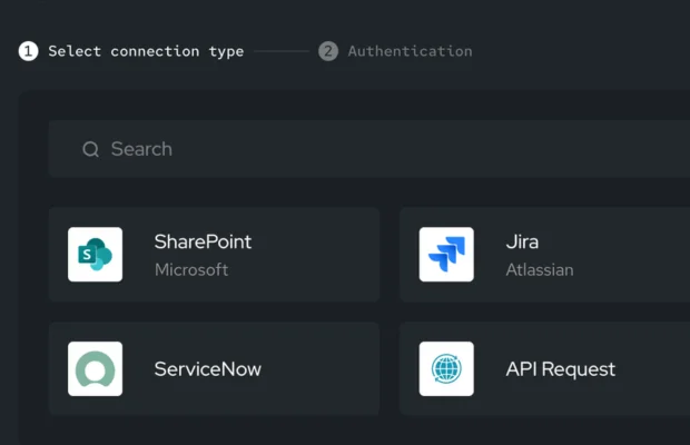 Screenshot of helpdesk integration options in template designer